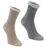 Firetrap 2 Pack Ladies Socks