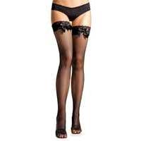 Fishnet Hold Ups with Bows