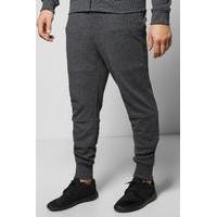 fit waffle joggers with zip cuff charcoal