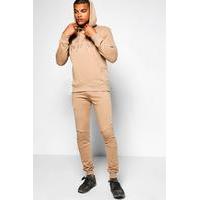 fit man tracksuit taupe