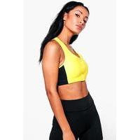 Fit Zips Sports Bra - yellow