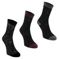 Firetrap 3 Pack Ladies Long Dress Socks