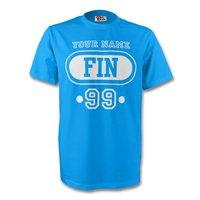 finland fin t shirt sky blue your name