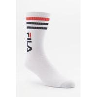 FILA White Stripe Sports Socks Pack, WHITE