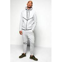 Fit Sport Hooded Tracksuit - grey