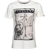 Firetrap Mens Axel T-Shirt Blanc