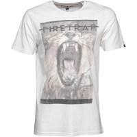 firetrap mens viktor t shirt optic white