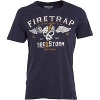 Firetrap Mens Highway T-Shirt Indigo