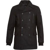 Firetrap Mens Firmin Melton Jacket Jet Black