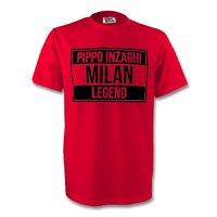 filippo inzaghi ac milan legend tee red kids