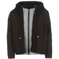 firetrap double layer parka coat mens