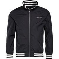 firetrap mens kasai harrington jacket jet black