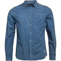 firetrap mens kerrera shirt mid wash