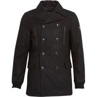 Firetrap Mens Firmin Melton Jacket Jet Black