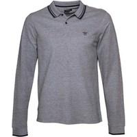 firetrap mens seil long sleeve polo jet black