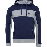 Firetrap Mens Stang Hoody Indigo/Grey Marl