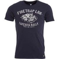 Firetrap Mens Leo T-Shirt Indigo