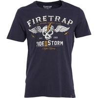 firetrap mens highway t shirt indigo