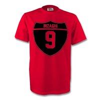 filippo inzaghi ac milan crest tee red