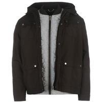 firetrap double layer parka coat mens