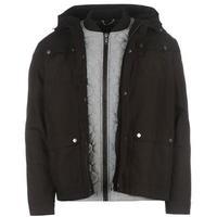 firetrap double layer parka coat mens