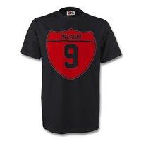 filippo inzaghi ac milan crest tee black kids