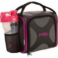 Fit & Fresh Jaxx FitPak Meal Prep Bag with Portion Control Containers Black/Pink