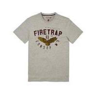 Firetrap Grey Hans T-Shirt Regular