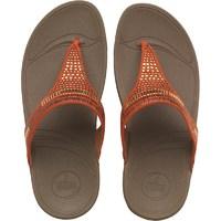 FitFlop Womens Aztek Chada Slide Sandals Ultra Orange