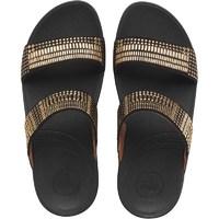 FitFlop Womens Aztek Chada Slide Sandals Black