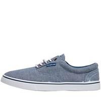 firetrap mens murphy canvas shoes blue chambray