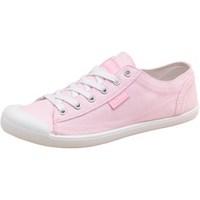 Firetrap Womens Cutie Canvas Trainers Pink Chambray