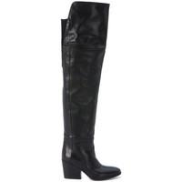 Fiori Francesi black nappa leather boots women\'s High Boots in black