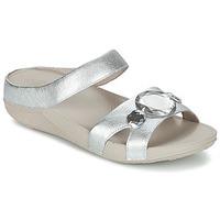 FitFlop LUNA POP SLIDE women\'s Sandals in Silver