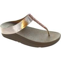 FitFlop Fino Toe-Post women\'s Sandals in gold