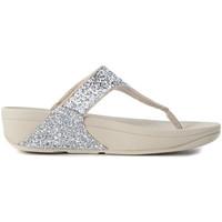 FitFlop FitFlop thong sandal with silver sequins women\'s Sandals in Silver