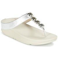 fitflop rola womens flip flops sandals shoes in silver