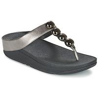 fitflop rola womens flip flops sandals shoes in silver