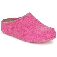 fitflop shuv felt womens slippers in pink