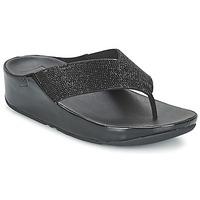 fitflop crystall womens sandals in black