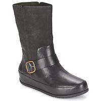 fitflop ff2 duboot biker womens mid boots in black