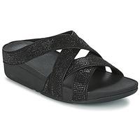 FitFlop SLINKY ROKKIT CRISS-CROSS SLIDE women\'s Mules / Casual Shoes in black