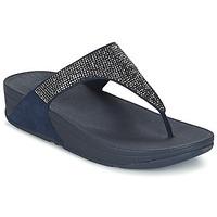 fitflop slinky rokkit toe post womens flip flops sandals shoes in blue