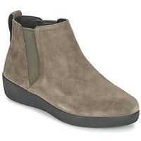 FitFlop SUPER CHELSEA BOOT SUEDE women\'s Low Ankle Boots in brown