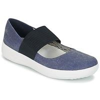 FitFlop FSPORTY MARY JANE CANVAS women\'s Shoes (Pumps / Ballerinas) in blue