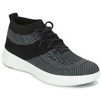 fitflop fsporty sneaker berknit womens shoes high top trainers in blac ...