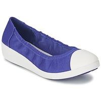 FitFlop F-POP? BALLERINA CANVAS women\'s Shoes (Pumps / Ballerinas) in blue