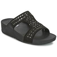 fitflop carmel slide womens mules casual shoes in black