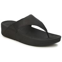 FitFlop LULU LEATHER? women\'s Flip flops / Sandals (Shoes) in black