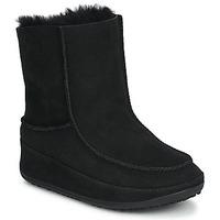 fitflop mukluk moc 2 womens mid boots in black